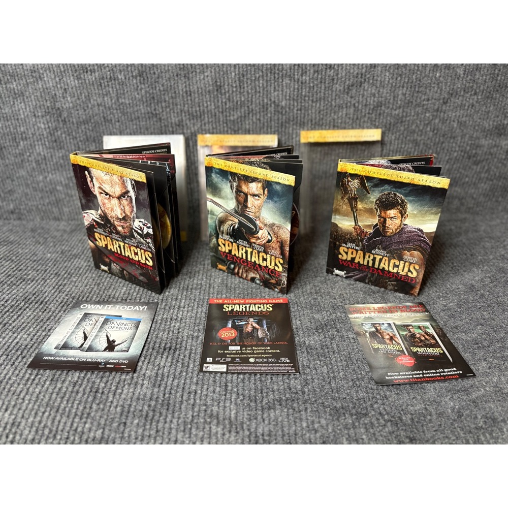 Spartacus Complete Series DVD Set (Seasons 1-3) Blood&Sand, Vengeance War Damned - Picture 2 of 3